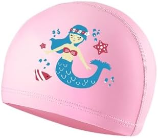 Cuffia Da Nuoto Unicorno Per Bambine 4-10 Anni | Cuffia Piscina Impermeabile Poliestere Arcobaleno - Foto 12