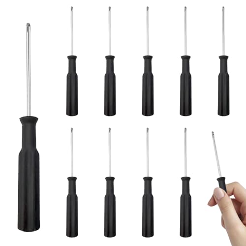 10 PCS Mini Phillips Screwdriver 2 MM Cross Head Screwdrivers with Black Handle Small Screwdrivers for Small Appliances