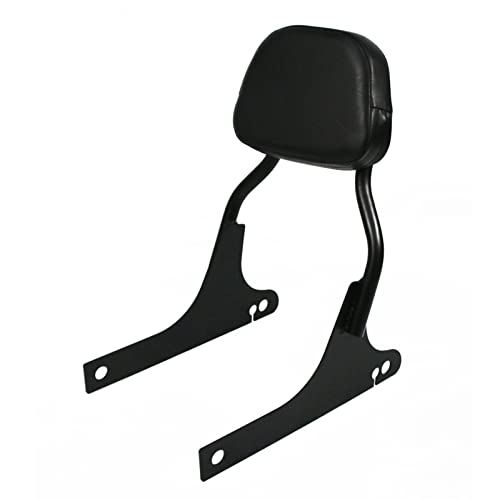 Sissy bar Harley Dyna et Touring FLHT dossier passager moto custom noir chrome 2009-2023