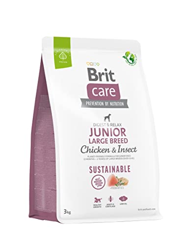 BRIT Care Dog Sustainable Junior Large Breed Chicken & Insect - Dry Dog Food - 3 kg