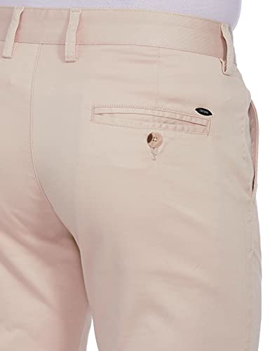 Image of Diverse Men's Slim Fit Casual Trousers (DCMCT32SC17L32-1086H Cream 32)