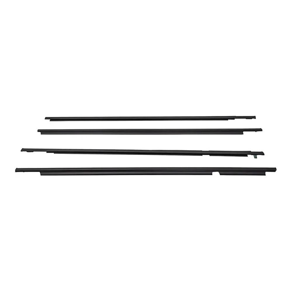 Xmsbcbcz Black Sealing Strip 4Pcs Window Rubber Trim For Toyota For Land Cruiser 120 Prado 2003-2009 Weatherstrip Seal 75711‑60061