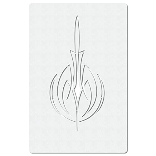 Herterich Products Pochoir Aérographe Professionnel - Motif Papillon - Découpe Laser Allemagne, Réutilisable