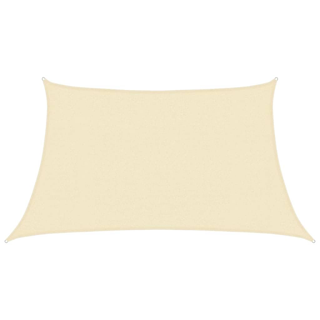 vidaXL Vela Parasole 160 g/m² Verde Chiaro 2,5x4,5 m in HDPE