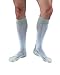 JOBST Sport Knee High 15-20 mmHg Compression Socks, White/Grey, Medium