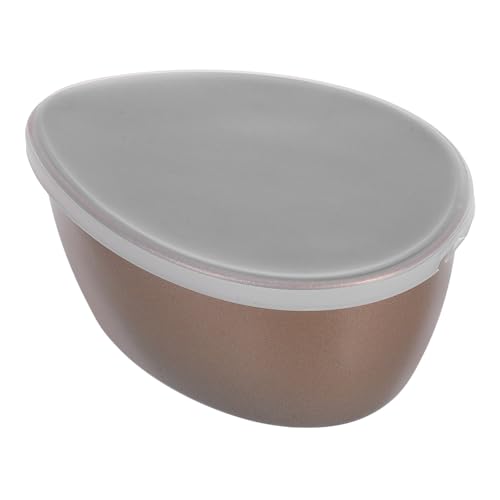 CLISPEED Cuenco Horno al Carbono con para Apto Silicona al y para Microondas Vapor Tapa de 320ml, Acero Huevos Adecuado para Repostería Casera y Cocina Diaria