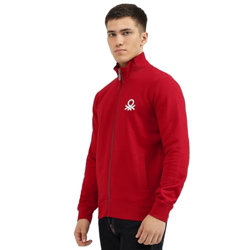 Image of United Colors of Benetton Men's Cotton Hooded Sweatshirt