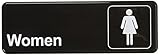 Winco SGN-312 Sign, 3-Inch by 9-Inch, Women