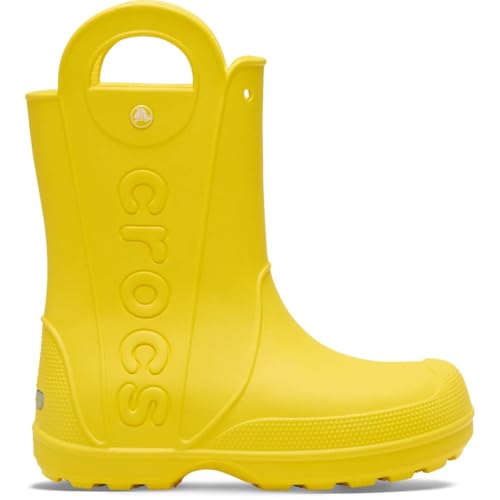 Crocs Womens Handle It Rain Boots Yellow 8 M