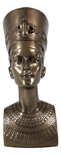 Busto de la Reina Nefertiti Clásico en Bronce 7"
