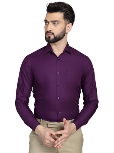 Image of Indian Needle Men's Solid Regular Fit Shirt