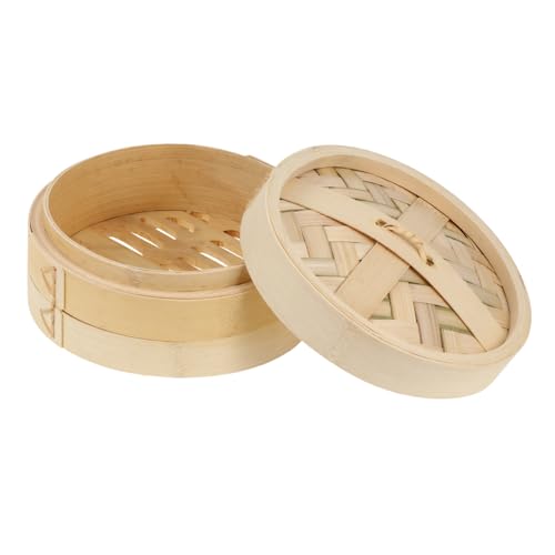 OFFIGAM 竹製キッチンスチーマー 家用 多機能 耐熱性 耐久性 飯 肉 デザート 蒸し料理に適したプレミアムフードスチーマー