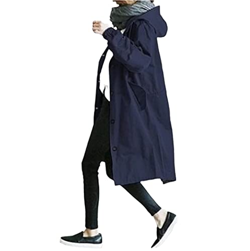 Coupe-vent style coréen trench à capuche femme imperméable et léger