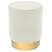 Menzzo Jona Poufs et Bancs, Velours, Beige, Taille Unique