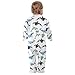 Emelivor Whales Dolphins White Baby One-Piece Newborn Pajamas Cotton Infant Footed Pjs for Girls Boys