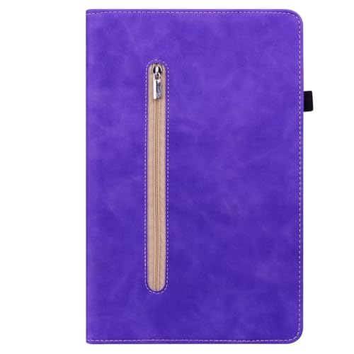 Funda compatible con Xiaomi Pad 7, con cremallera, ligera, antideslizante, multiángulo, función atril y apagado automático, color morado