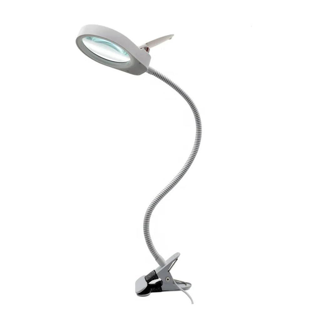 Kit accessori per microscopio 3x/10x 3 colori LED illuminante lente d'ingrandimento tubo metallico vetro scrivania lampada da lettura da tavolo luce con morsetto saldatore riparazione Vetrini per micr