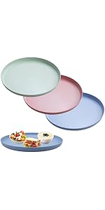 DAGORD 4 Stück Bambus Tablett Klein Oval 17,5x8,8 cm Bambus Tablett