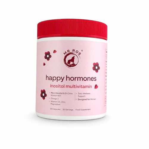 Mr Ros Myo & D-Chiro Inositol Supplement for Women – 40:1 Ratio – Daily Wellness Support – 120 Capsules