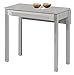 ASTIMESA Mesa de Cocina, Metal, Gris, 80x40cm-extendida 80x60 cms