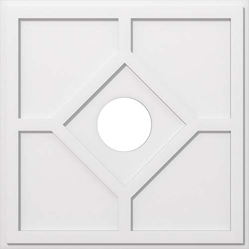 Ekena Millwork CMP32EY-07000 Embry Architectural Grade PVC Contemporary Urethane Ceiling Medallions 32"OD x 7"ID x 11"C x 1"P