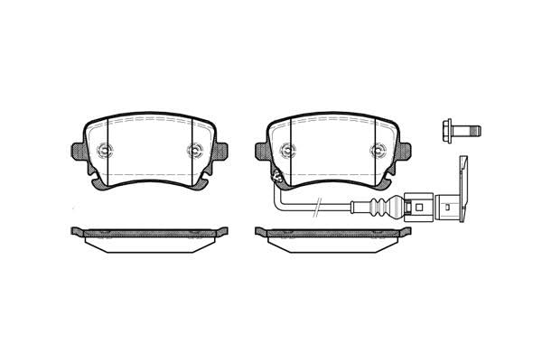 Plaquettes de freins arrière sans sifflement pour VW Transporter T5 van