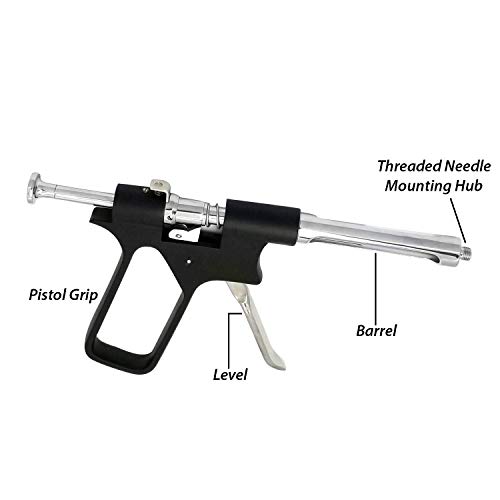 Nygearz Heavy Duty Dental Intraligamental Anesthetic Syringe Gun Style Dental Implant Pistol Injection 1.8Ml German Stainless Steel Grade Instrument X1 #TOP4