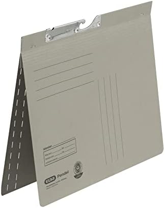 Elba 90461BL Suspension File Manila Cardboard Recycled Material 320 g/m² Commercial Binding and Slit Pack of 50 Blue Hanging Files, Manila Cardboard (RC) 320g / m² Grey image 4