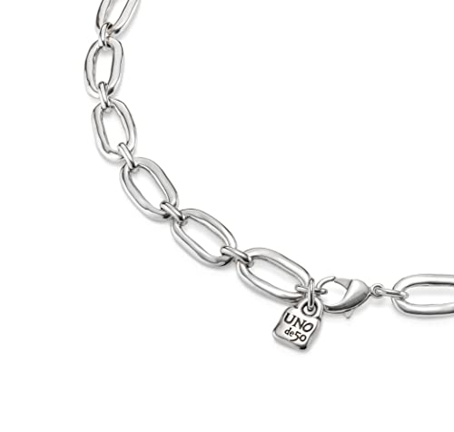 Uno de 50 AWESOME LINK Necklace, Sterling Silver-Plated, 25"3