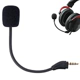 Microfono ad asta flessibile da 155 mm compatibile con cuffie HyperX Cloud III cablate e wireless, con jack da 3,5 mm e indicatore LED mute per chat vocali chiare durante il gioco.