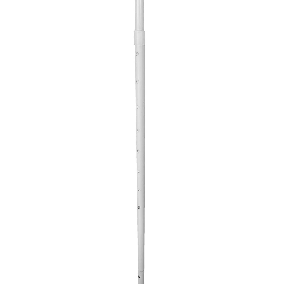 Générique Stefano Fashion - Flèche de lit bébé - Hauteur réglabe - 150 cm à 185 cm - Base carrée - Blanc - Taille Universelle pour Voile Rond