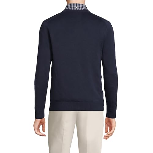 Classic Fit Fine Gauge Supima Cotton V-Neck Sweater2