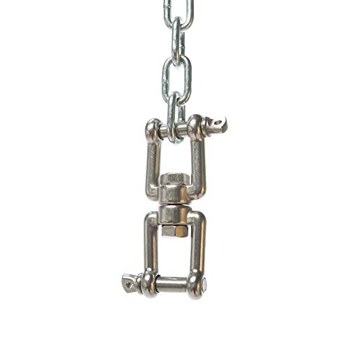 Original Pawleys Island 2 in. x 4.5 in. Single Swing Swivel, Zinc-Plated Steel, 600 lb Weight Capacity, Accomodates All Swings