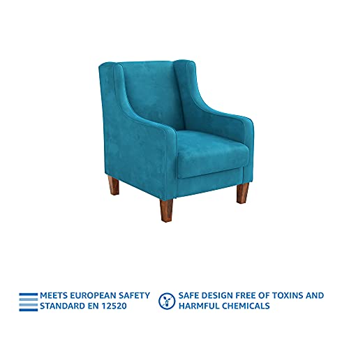 Image of Amazon Brand - Stone & Beam Waynes Fabric Accent /Lounge Chair (Blue)