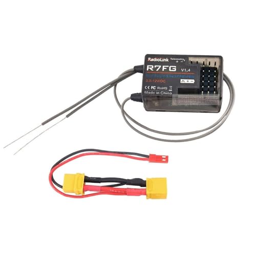 STASRC Radiolink R7FG 7channels 2.4GHz Receiver Remote Control for RC Cars, RC Boats