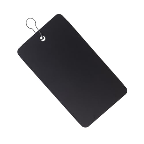 Etiquetas plásticas PVC impermeables porta tarjetas con pines de gota negros para colgar