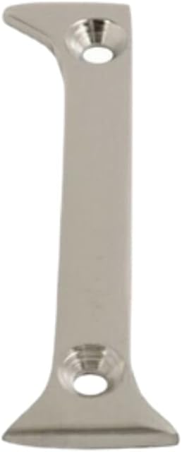 Chrome Door Numbers Screw On 3 Inch Number 1 Door Number Elegant and Bold Door Numerals Suitable for All Door Types Including Wooden uPVC and Composite.