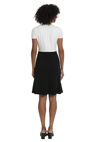 Maggy London Women's 2fer Combo Bodice Fit and Flare Workwear Office Career Event Party Occasion Guest of4