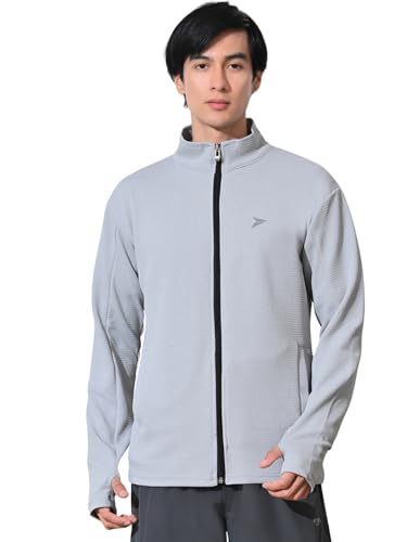 Image of FITINC Sportswear Sunscreen Jacket for Men | Anti-UV Sun Protection, Thumb Hole & CoolRush Tech - Gym, Running & Outdoor Activewear