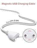 Bicmice 2.7Ft Magnetic USB DC Charger Cable Replacement Charging Cord - (10mm/0.39in) - Image 3