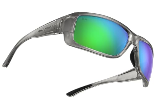 Shady Rays Capitan - Emerald Smoke/Green Emerald Mirror Lens Large