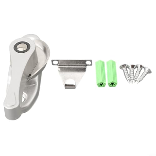 Solaughguy Hebilla de bloqueo de puerta corredera de acero inoxidable con gancho para seguridad, cerradura de seguridad infantil para dormitorio, sala de estar, cocina, balcón, baño, color negro