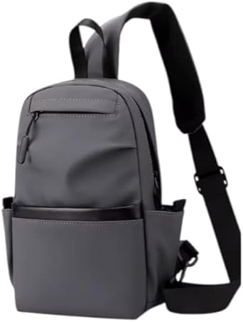 Mochila masculina e feminina emborrachada à prova d’água bolsa de ombro mochila transversal bolso anti-furto shower bag