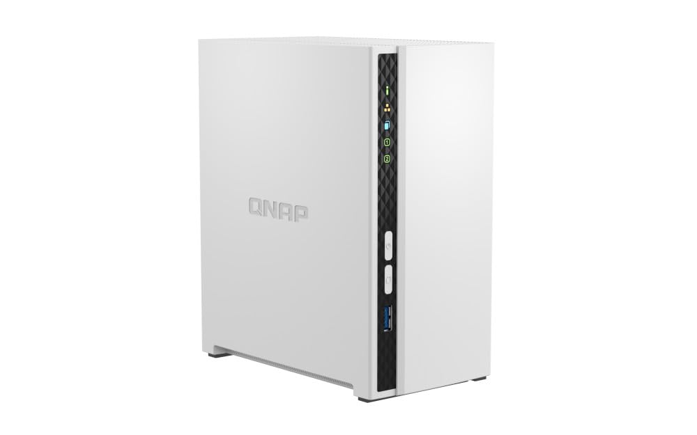 Qnap TS-233 ARM 4 core Cortex-A55 2,0 GHz, 2 GB onboard (non espandibile), pacchetto da 4 TB con 2 dischi rigidi da 2 TB