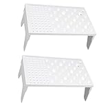 iplusmile 2 Stück Teiliges Fondant Blumen Trockengestell Sugarcraft Rack für Tortendekoration Gummipaste Blumenständer zum Lufttrocknen von Zuckerblumen Kuchen Dekorationswerkzeug