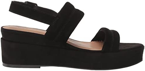 Blondo Women's Nyla Wedge Sandal, Black Suede, 9 | Image 5