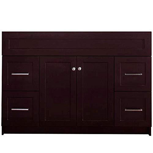 ARIEL 42" inch Bathroom Vanity Base Cabinet Only - with Single Sink Configuration