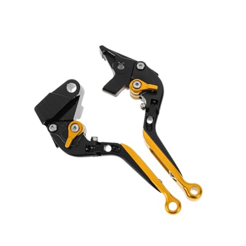Palancas de freno moto ajustables color oro y negro para Ninja 650R