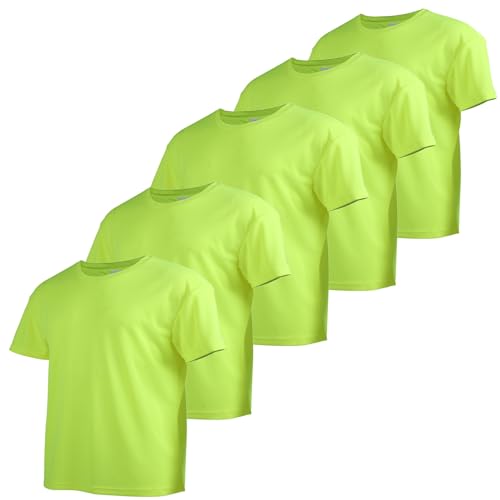 Image of 3 Pack Men's Quick Dry T Shirts Athletic Running Workout Short Sleeve Shirts for Men Active Crew Neck Tops