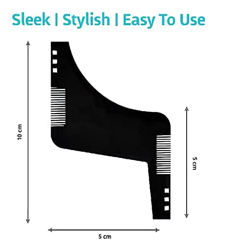 Image of KHUSHI Beard Shaper Tool With Comb For Men, Home And Salon Use, Men Beard Accessories (MULTI)